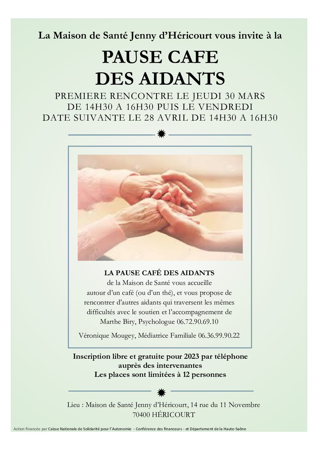 Affiche pause café 2023