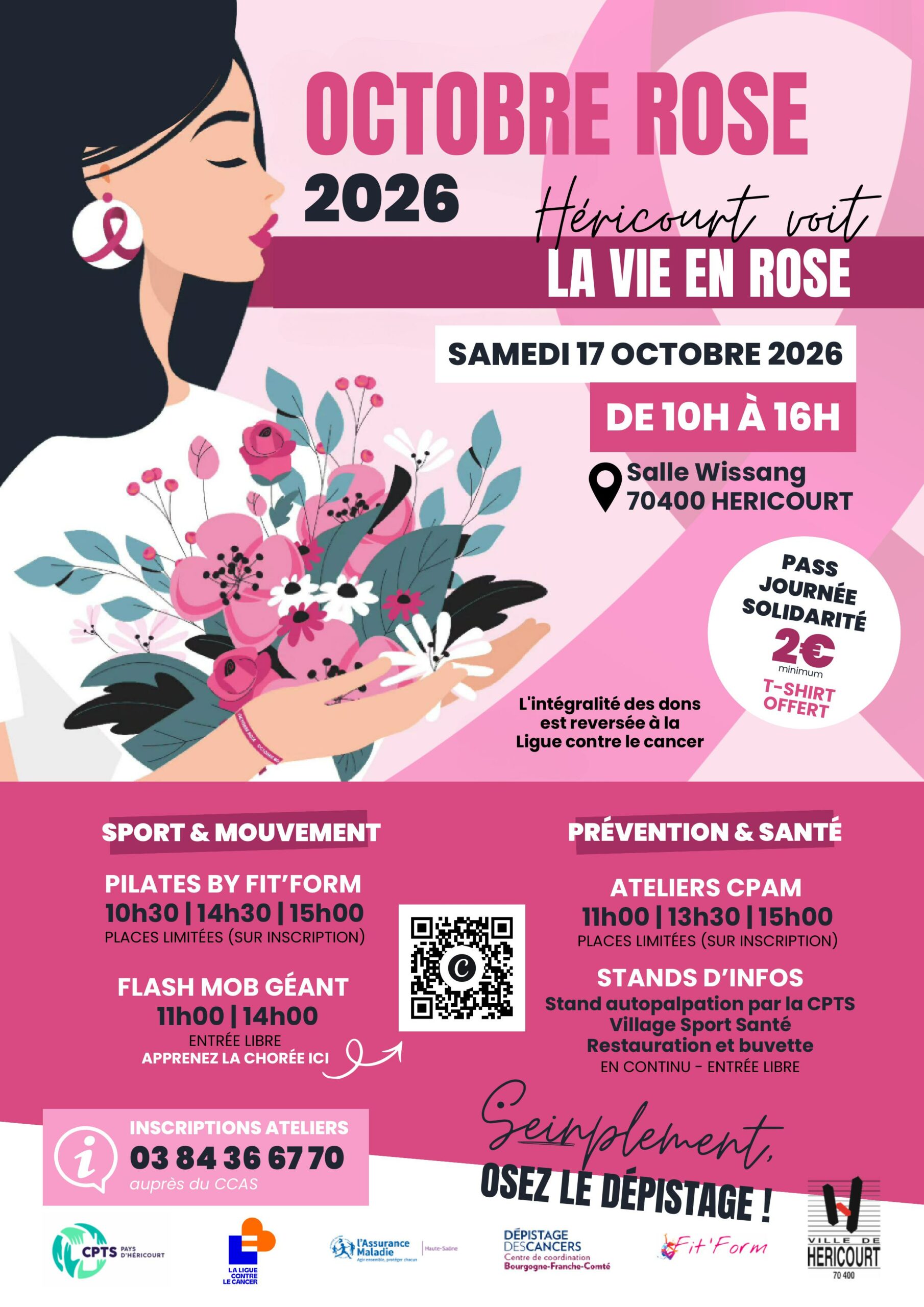 AFFICHE OCTOBRE ROSE HERICOURT 2026